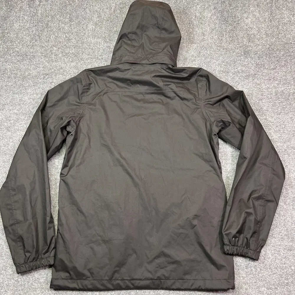 Helly Hansen Jacket Kids 16 Black Hooded Rain Coat Lightweight Mesh Lined